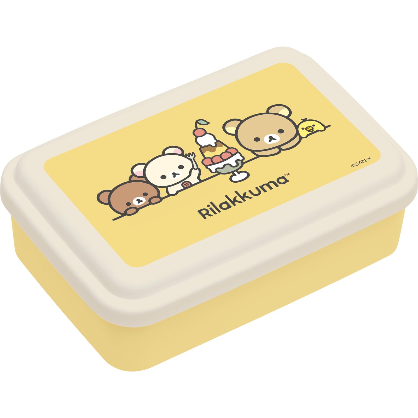 San-X Rilakkuma Fluffy Nested Lunch Box - Compact and Portable Design- Japan Figure Store - #1 Bring To You The Best Japanese Goods