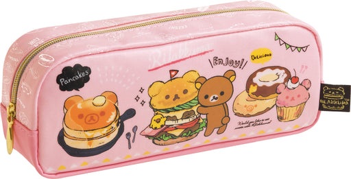 San-X Rilakkuma Pink Pen Pouch Compact Storage Model Py71501- Japan Figure Store - #1 Bring To You The Best Japanese Goods