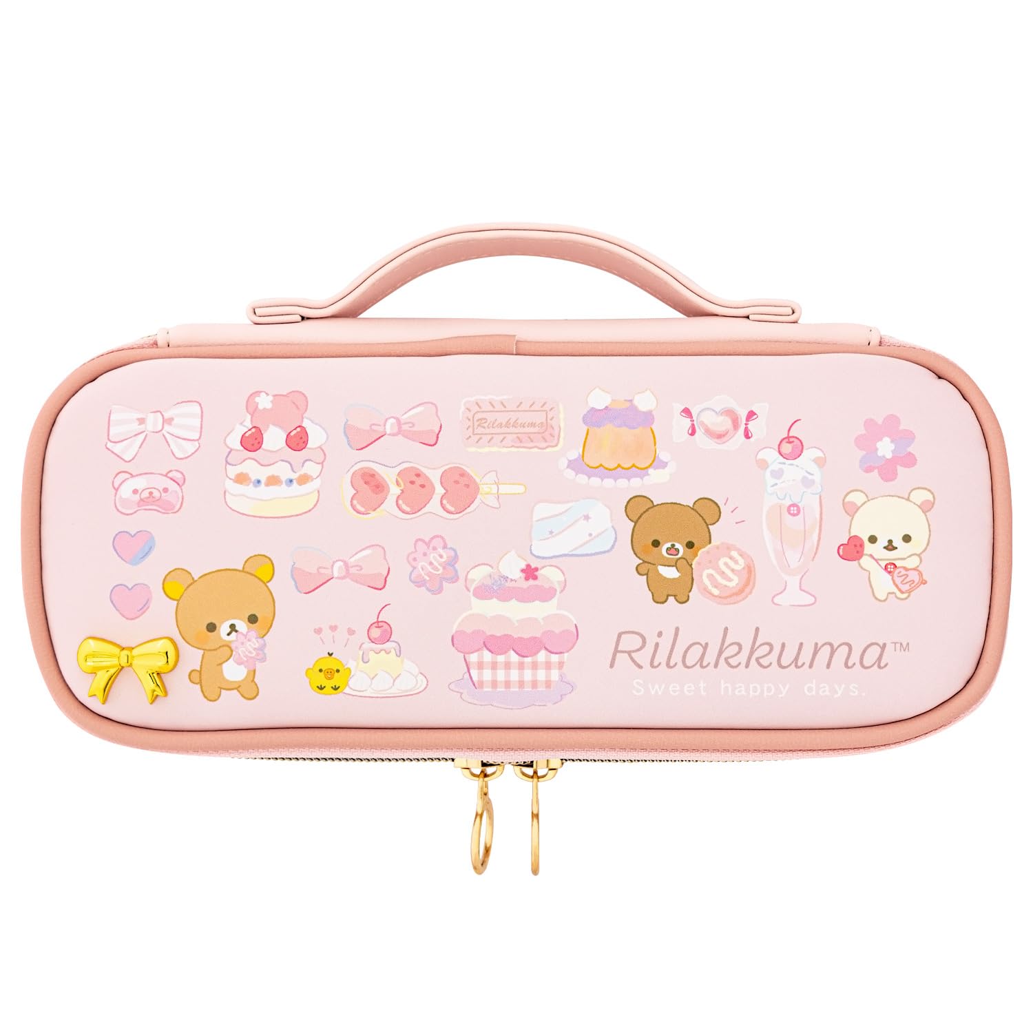 San-X Rilakkuma Pencil Case Compact Pen Pouch Pt14301 for School and Office- Japan Figure Store - #1 Bring To You The Best Japanese Goods