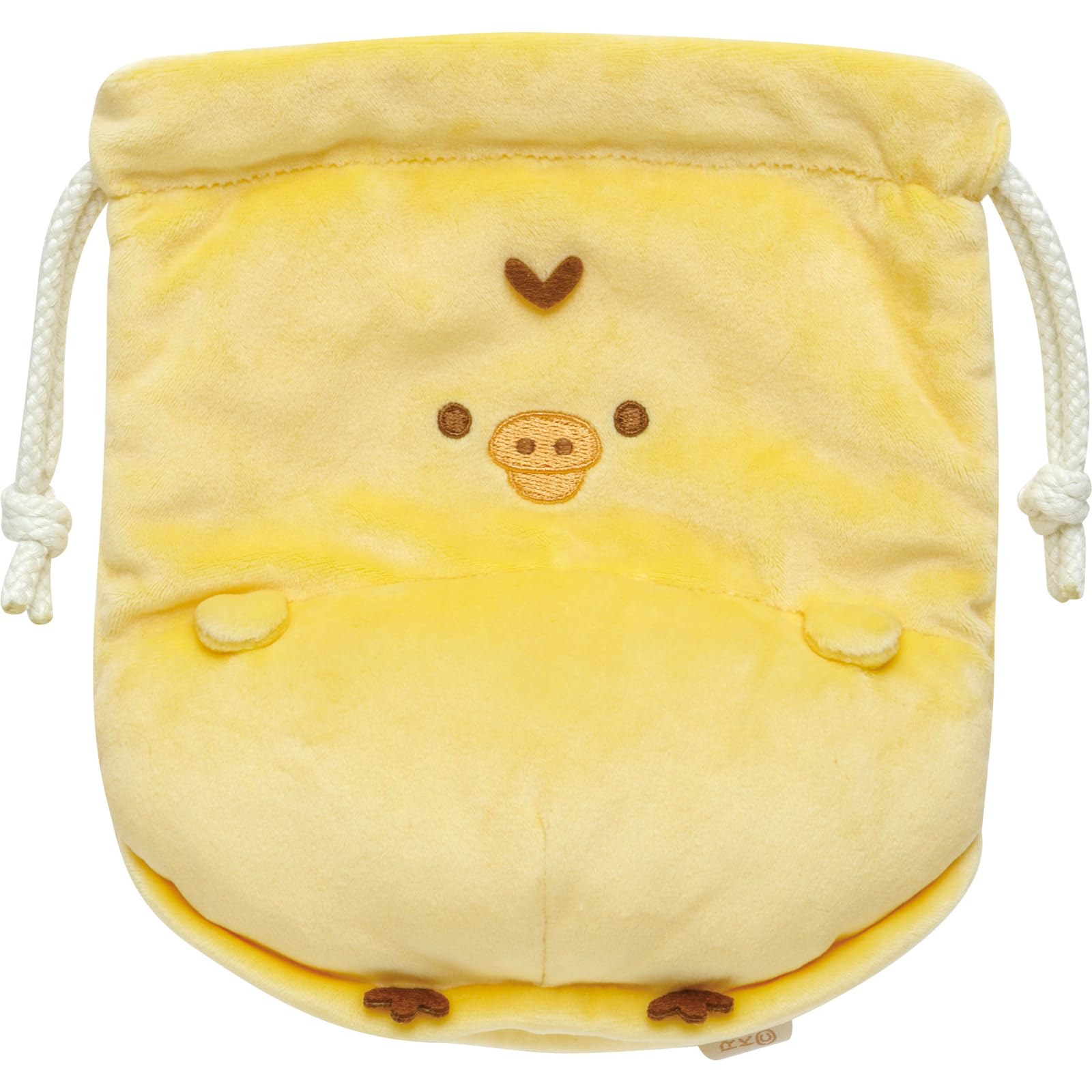 San-X Rilakkuma Kiiroitori Drawstring Purse Pom Poko Kyomgurumi Style CA44902- Japan Figure Store - #1 Bring To You The Best Japanese Goods