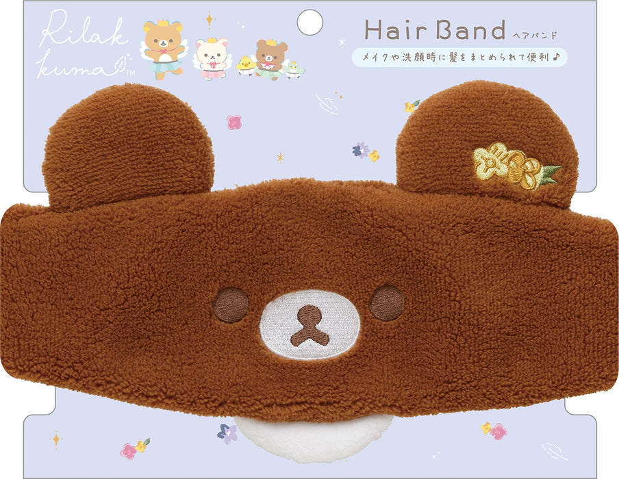 San-X Rilakkuma Swan and Golden Flower Hair Band - Model CM40101- Japan Figure Store - #1 Bring To You The Best Japanese Goods