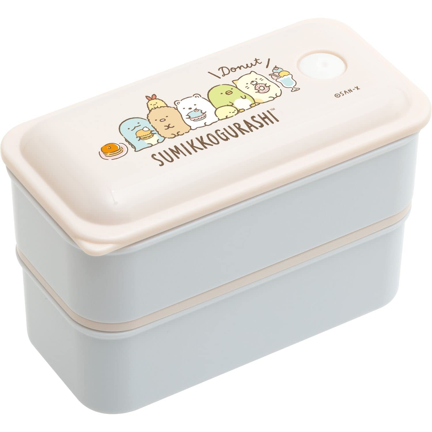 San-X Sumikko Gurashi Fluffy 2 Tier Lunch Box Ka13102- Japan Figure Store - #1 Bring To You The Best Japanese Goods
