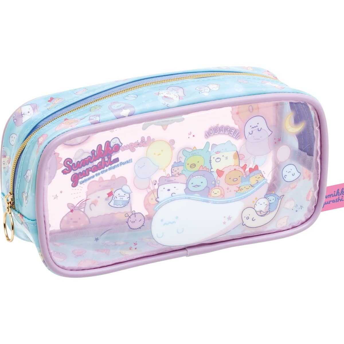 San-X Sumikko Gurashi Ghost Night Park Clear Pen Pouch Pt07901- Japan Figure Store - #1 Bring To You The Best Japanese Goods