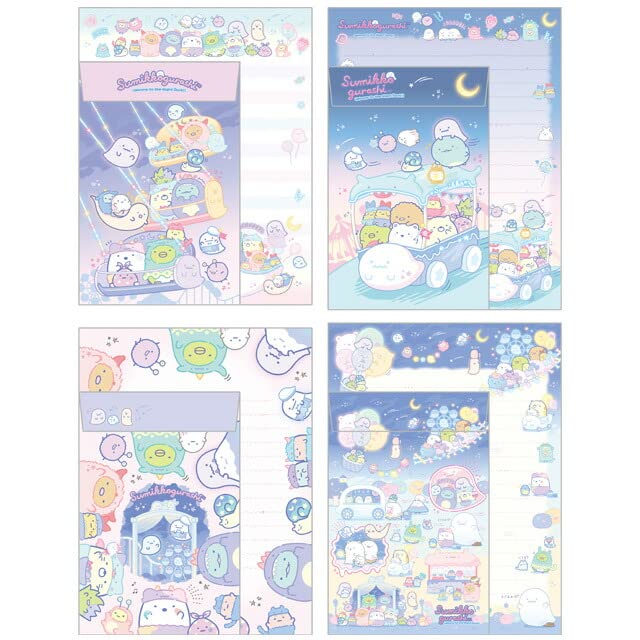 San-X Sumikko Gurashi Ghost Night Park Letter Set Lh75401- Japan Figure Store - #1 Bring To You The Best Japanese Goods