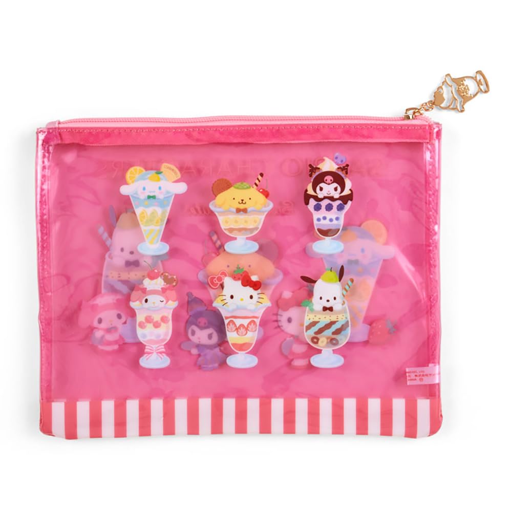 Sanrio Characters Flat Pouch Set Of 2 - Sanrio Parfait (Japan) 253774- Japan Figure Store - #1 Bring To You The Best Japanese Goods