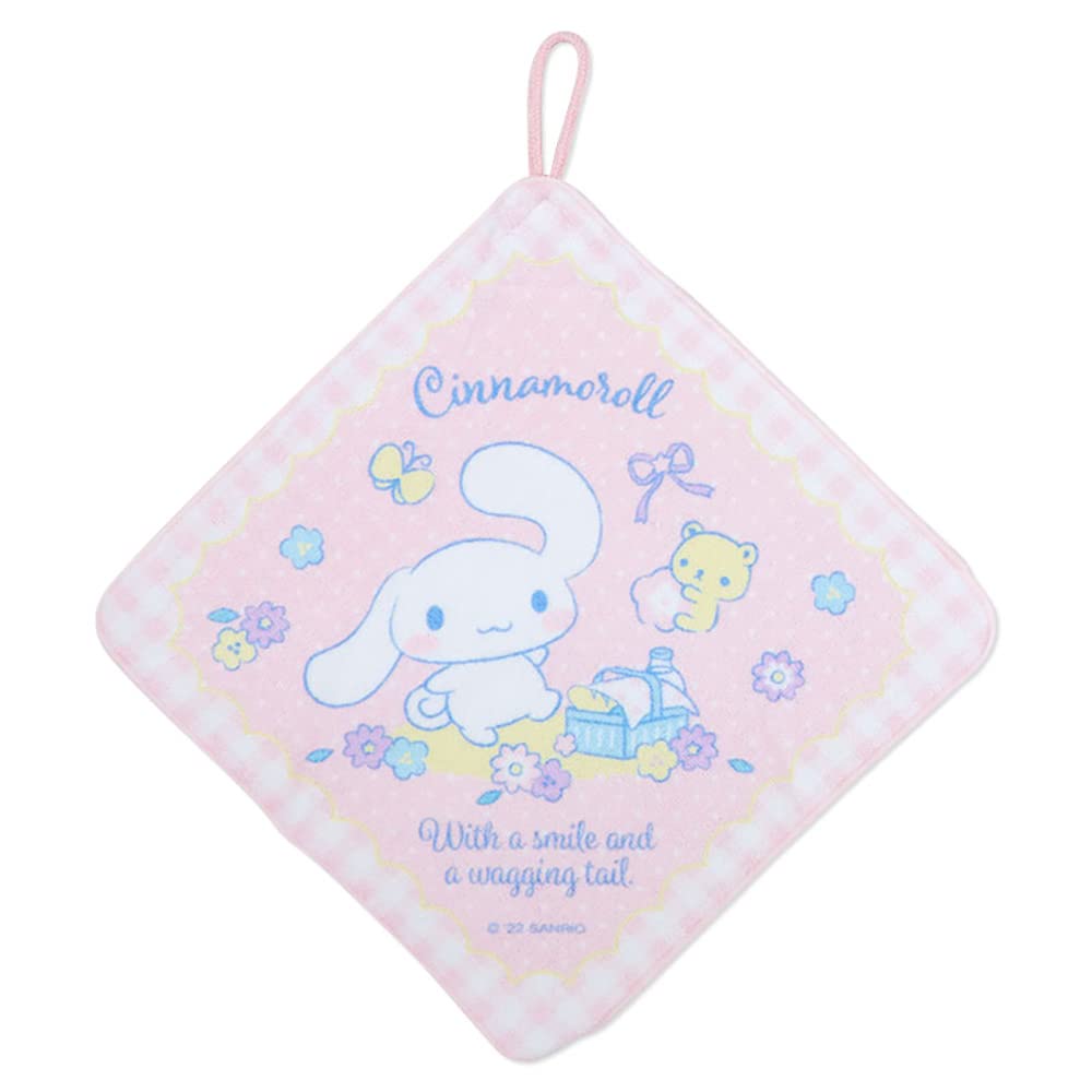 SANRIO Hand Towel With Loop Set 3 Pcs Cinnamoroll- Japan Figure Store - #1 Bring To You The Best Japanese Goods