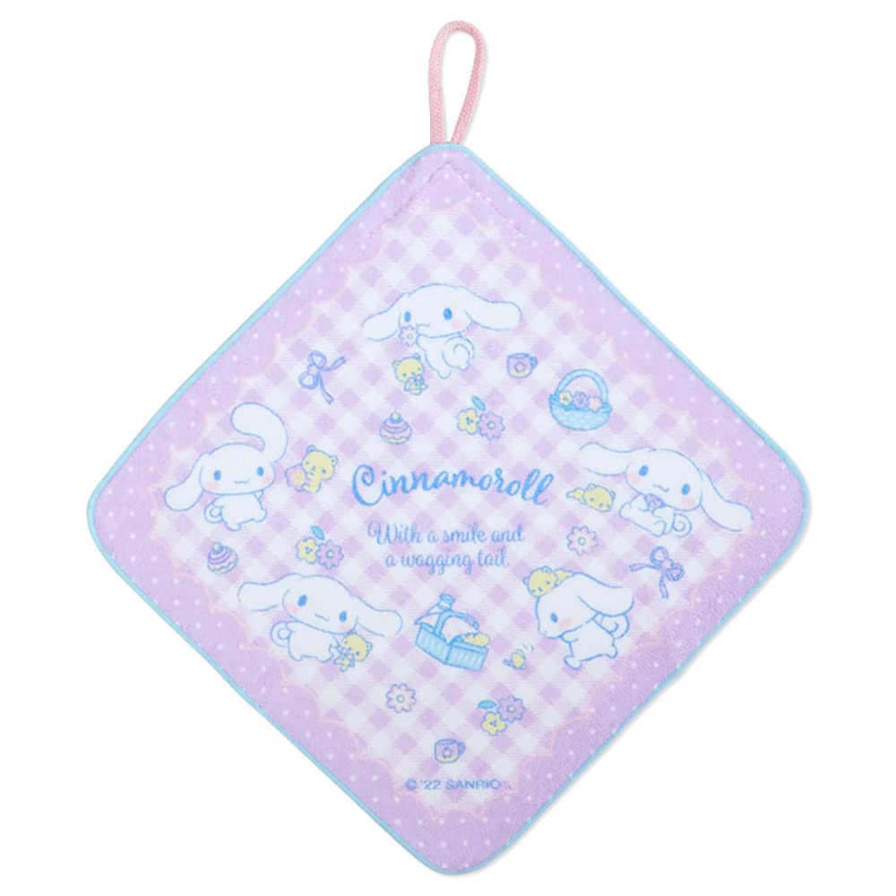 SANRIO Hand Towel With Loop Set 3 Pcs Cinnamoroll- Japan Figure Store - #1 Bring To You The Best Japanese Goods