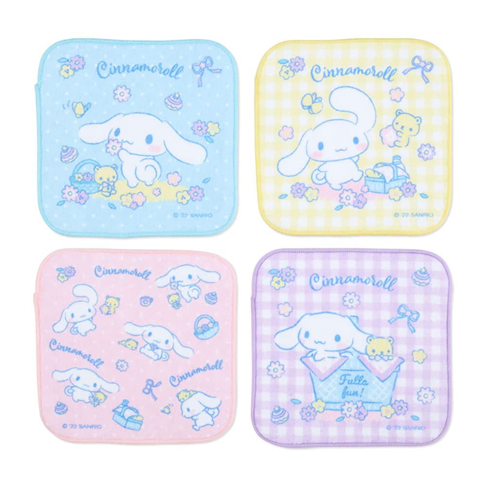 SANRIO Petite Towel Set 4Pcs Cinnamoroll- Japan Figure Store - #1 Bring To You The Best Japanese Goods