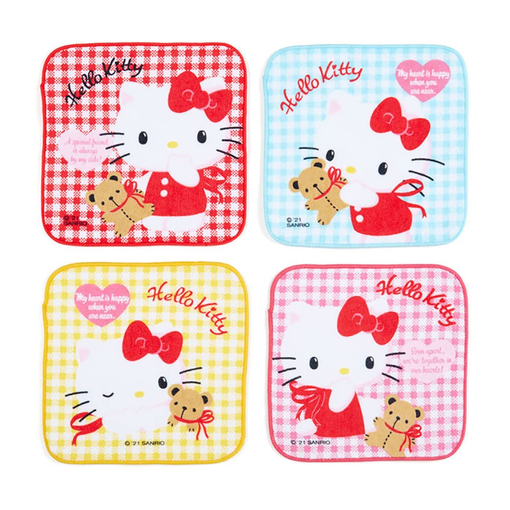 SANRIO Petit Towel Set 4 Pcs Hello Kitty- Japan Figure Store - #1 Bring To You The Best Japanese Goods