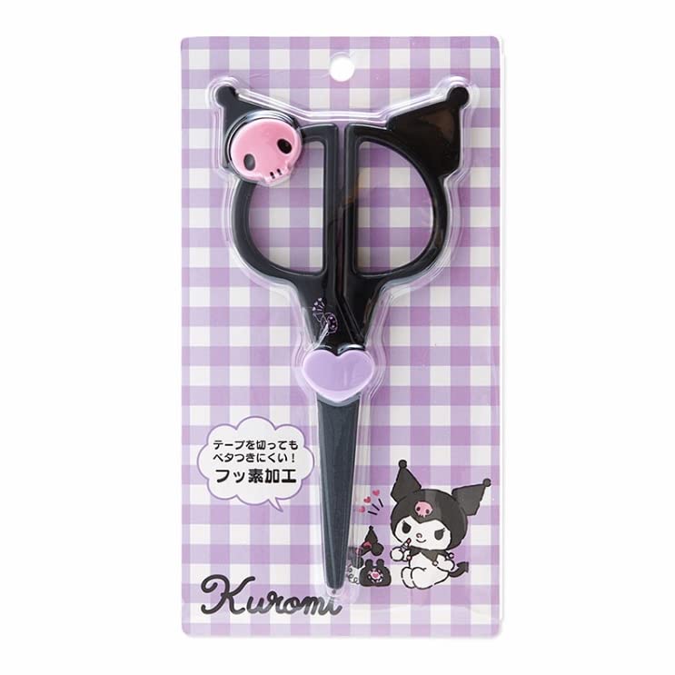 Sanrio Kuromi 634034 Face Shaped Craft and Paper Cutting Scissors- Japan Figure Store - #1 Bring To You The Best Japanese Goods
