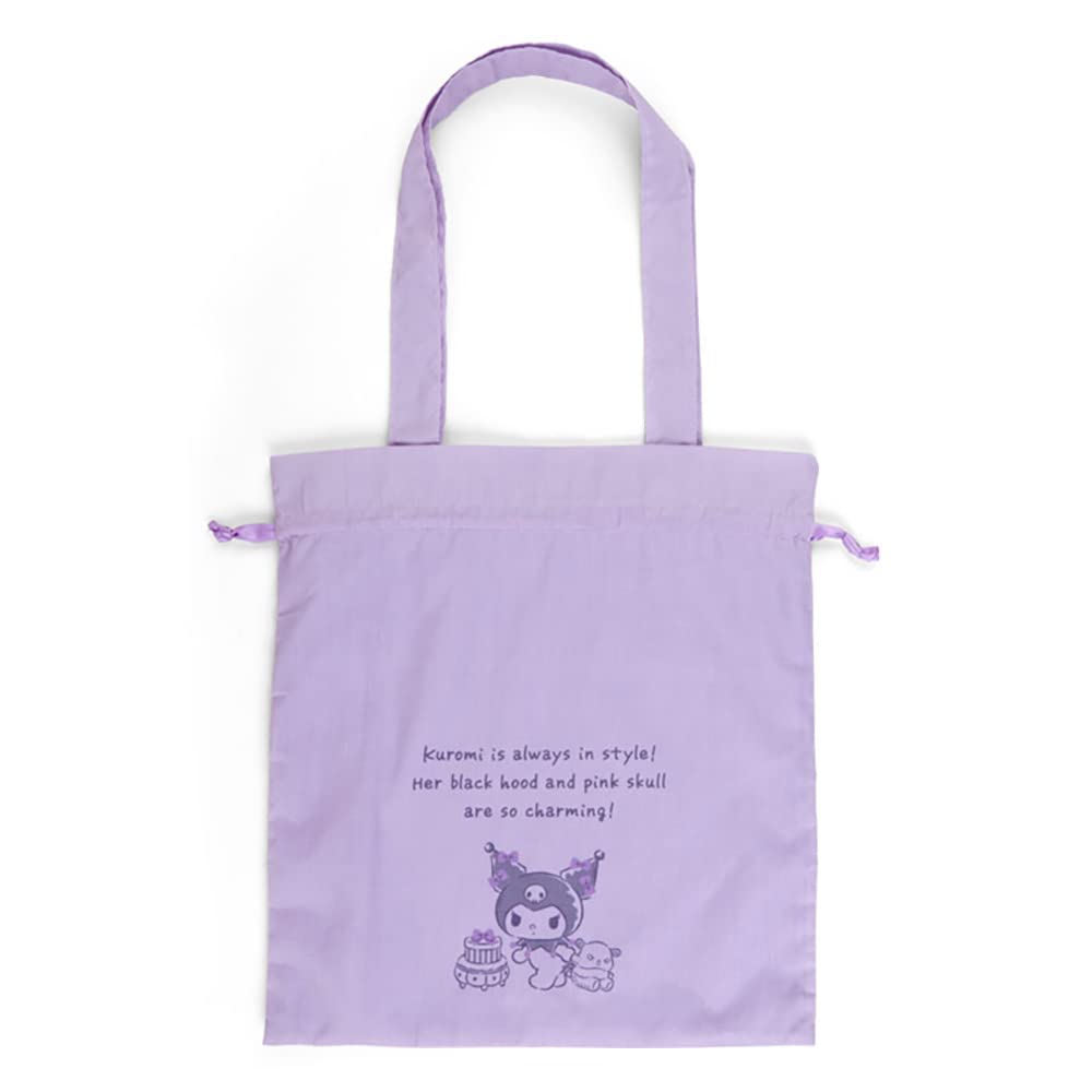 SANRIO Tote Bag & Drawstring Bag Set Kuromi- Japan Figure Store - #1 Bring To You The Best Japanese Goods