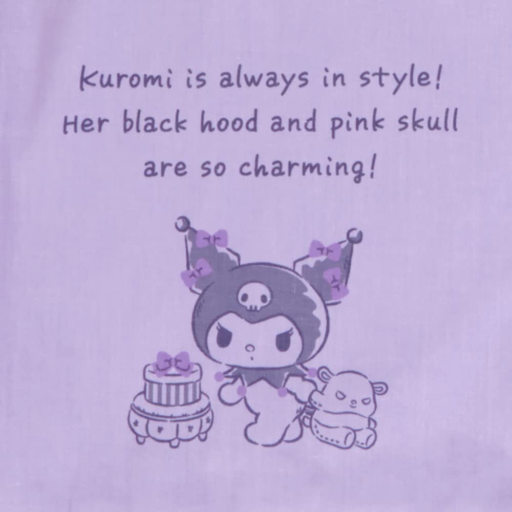 SANRIO Tote Bag & Drawstring Bag Set Kuromi- Japan Figure Store - #1 Bring To You The Best Japanese Goods