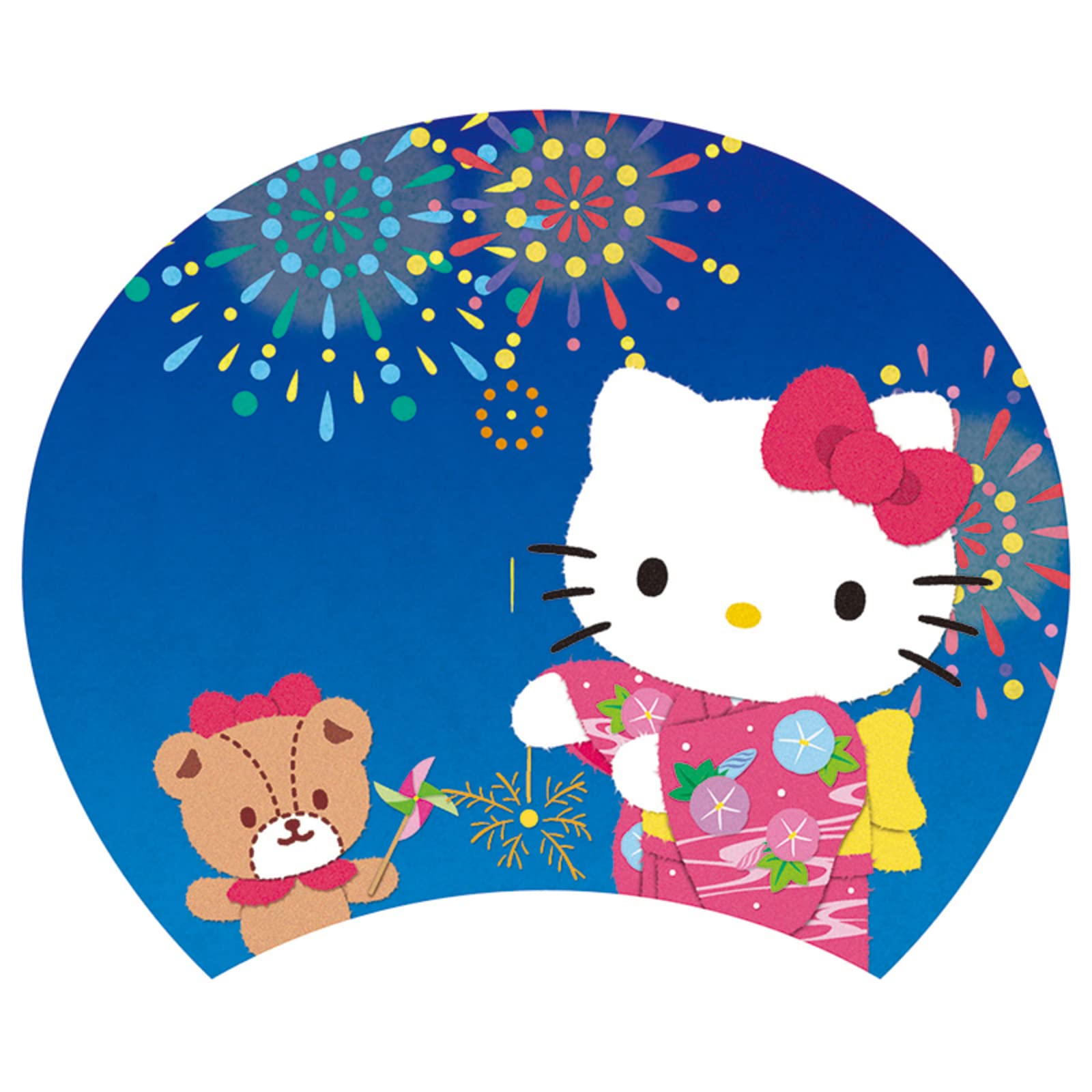 Hello Kitty Fan Summer Greeting Card 109401 From Sanrio Japan- Japan Figure Store - #1 Bring To You The Best Japanese Goods