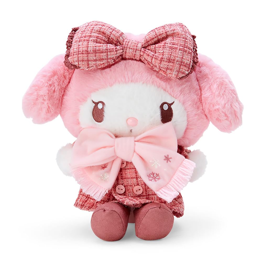 Sanrio My Melody Plush Toy Winter Dress 474134- Japan Figure Store - #1 Bring To You The Best Japanese Goods