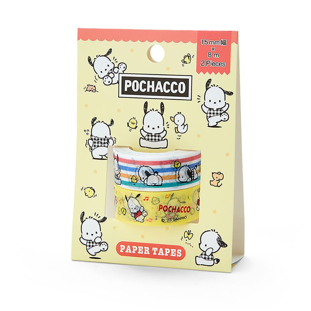 Sanrio Pochacco Paper Tape Set Of 2 From Japan - 550485- Japan Figure Store - #1 Bring To You The Best Japanese Goods