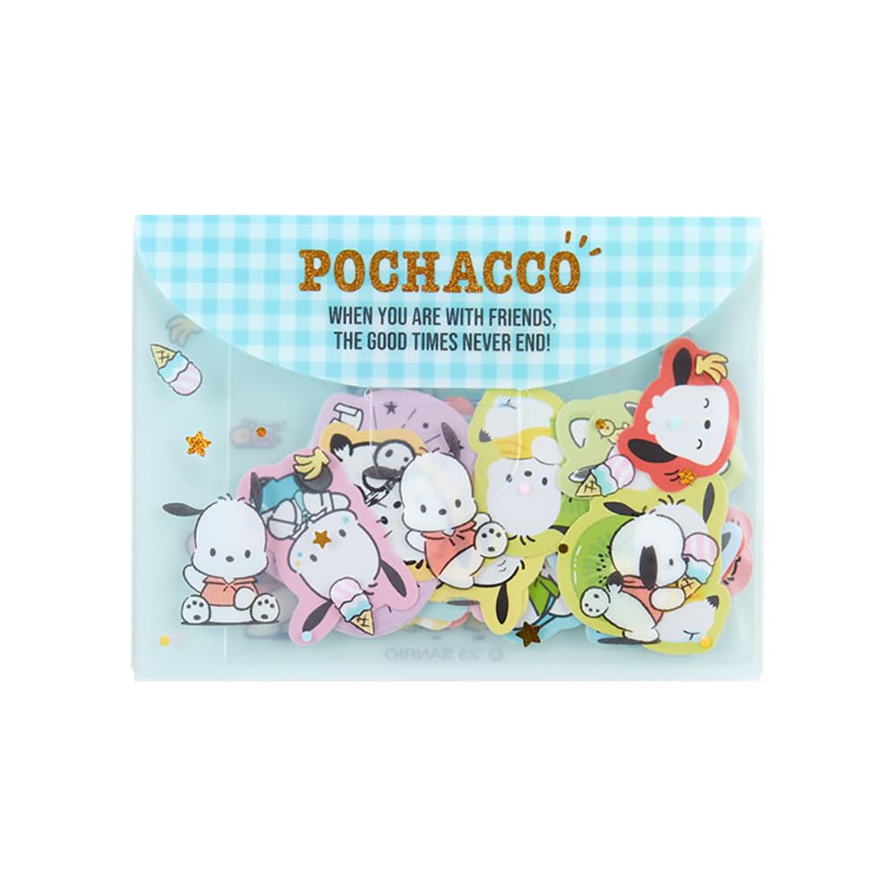 Sanrio Pochacco Sticker & Case Set Japan 401331- Japan Figure Store - #1 Bring To You The Best Japanese Goods