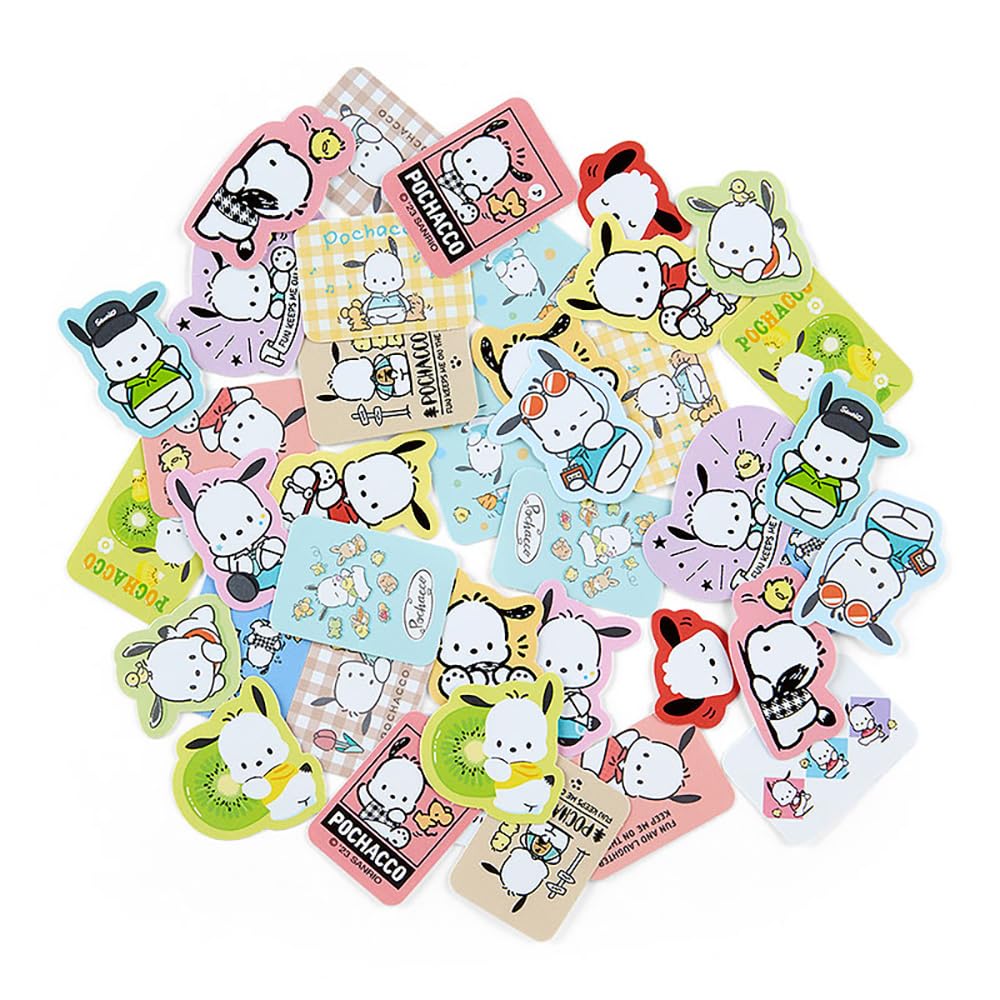 Sanrio Pochacco Sticker & Case Set Japan 401331- Japan Figure Store - #1 Bring To You The Best Japanese Goods