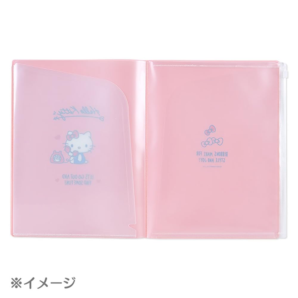 Sanrio Pochacco 6 Pocket Clear File Japan 549801 | Zippered- Japan Figure Store - #1 Bring To You The Best Japanese Goods
