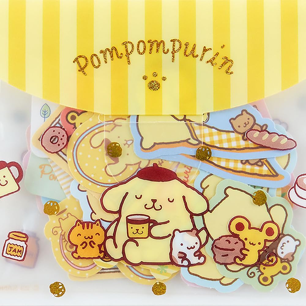 Sanrio Pompompurin Sticker & Case Set Japan 400777- Japan Figure Store - #1 Bring To You The Best Japanese Goods
