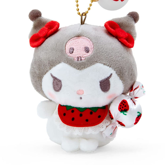Sanrio Sakuma Strawberry Milk Kuromi Mascot Holder 667676 - Japan- Japan Figure Store - #1 Bring To You The Best Japanese Goods
