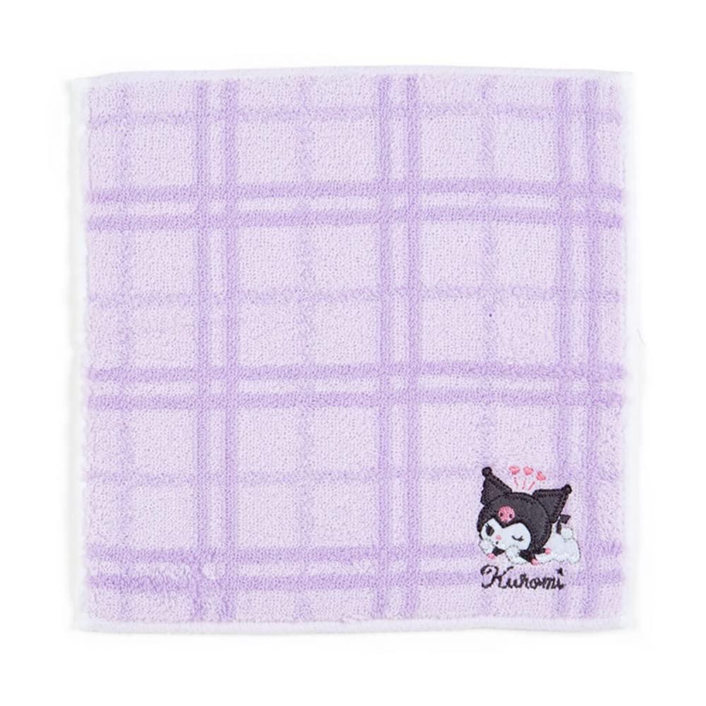 SANRIO Petit Towel Plaid Kuromi- Japan Figure Store - #1 Bring To You The Best Japanese Goods