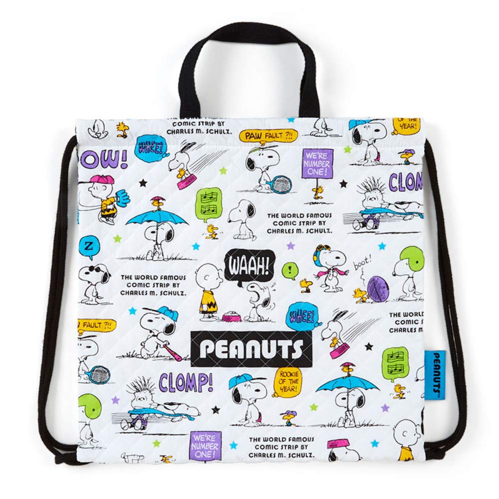 Sanrio Colorful Snoopy Quilted Knapsack with Short Handle- Japan Figure Store - #1 Bring To You The Best Japanese Goods