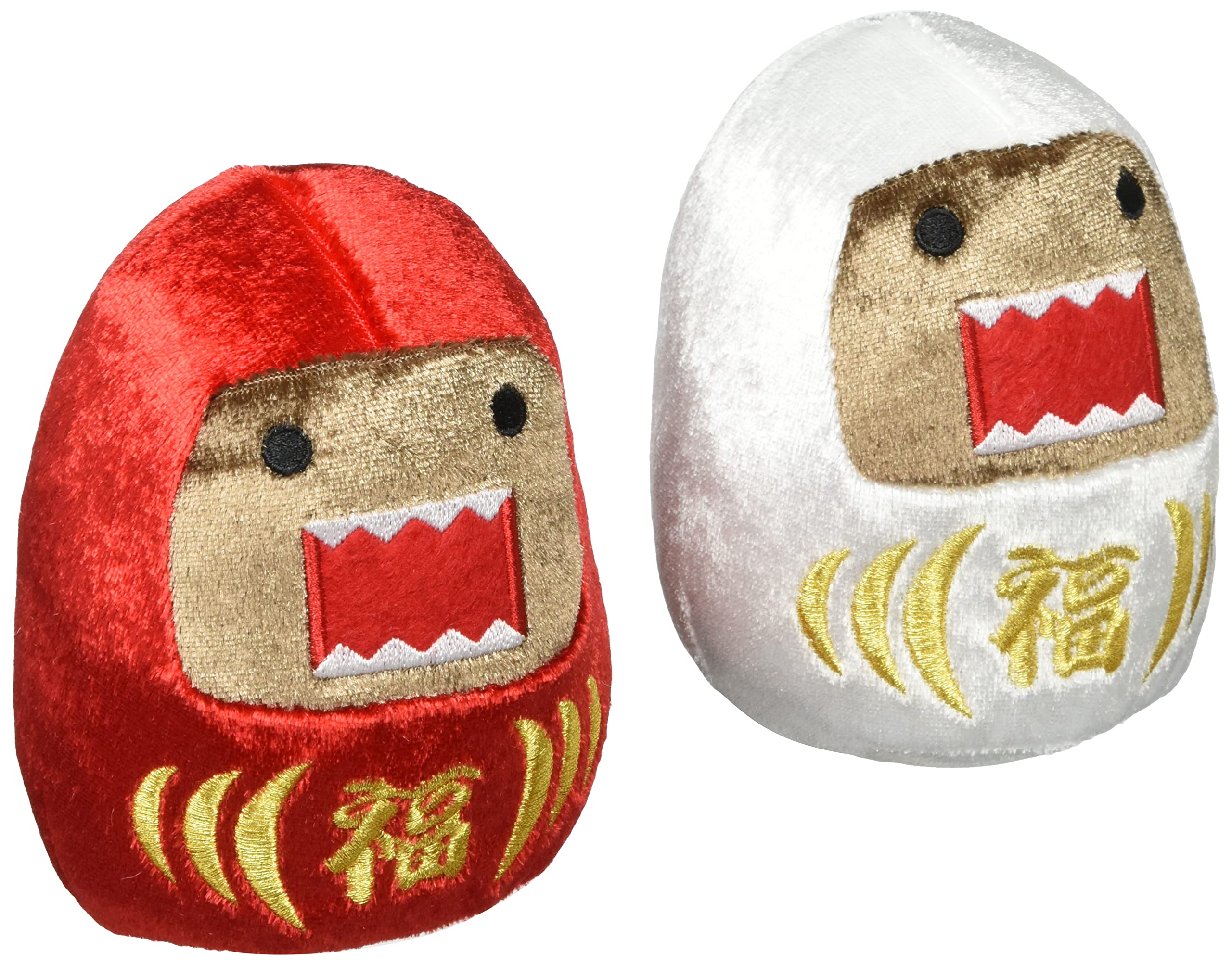 Sekiguchi Domo-Kun Red White Daruma Set 556571 for Home Decor- Japan Figure Store - #1 Bring To You The Best Japanese Goods