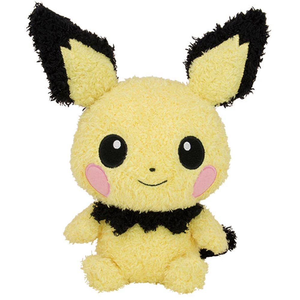 SEKIGUCHI Pokemon Fluffy Plush Doll Pichu- Japan Figure Store - #1 Bring To You The Best Japanese Goods