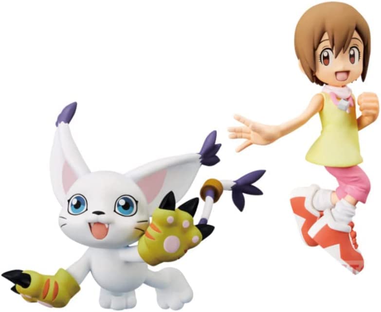 Set of 2 Digimon DXF Figurines Hikari Yagami & Tailmon- Japan Figure Store - #1 Bring To You The Best Japanese Goods