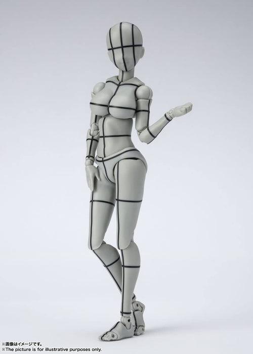 BANDAI S.H. Figuarts Body Chan -Kentaro Yabuki- Wireframe Gray Color Ver. Figure- Japan Figure Store - #1 Bring To You The Best Japanese Goods