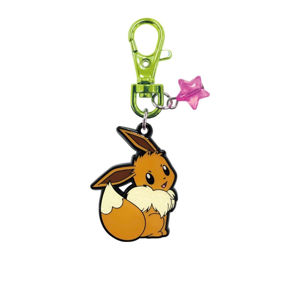 Sk Japan Eevee Glitter Metal Key Chain - Character Fancy Division- Japan Figure Store - #1 Bring To You The Best Japanese Goods