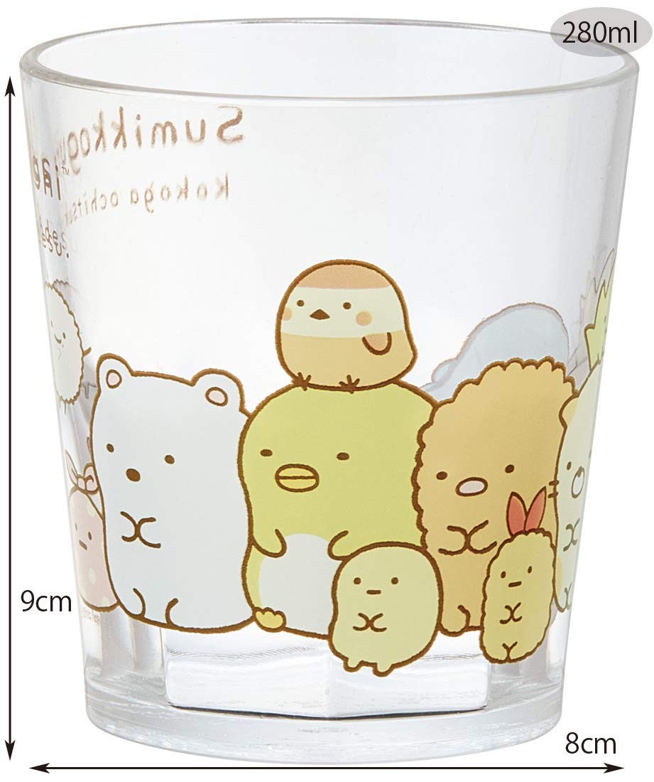 Skater Acrylic Cup 280Ml Sumikko Gurashi Ksa4 Clear- Japan Figure Store - #1 Bring To You The Best Japanese Goods