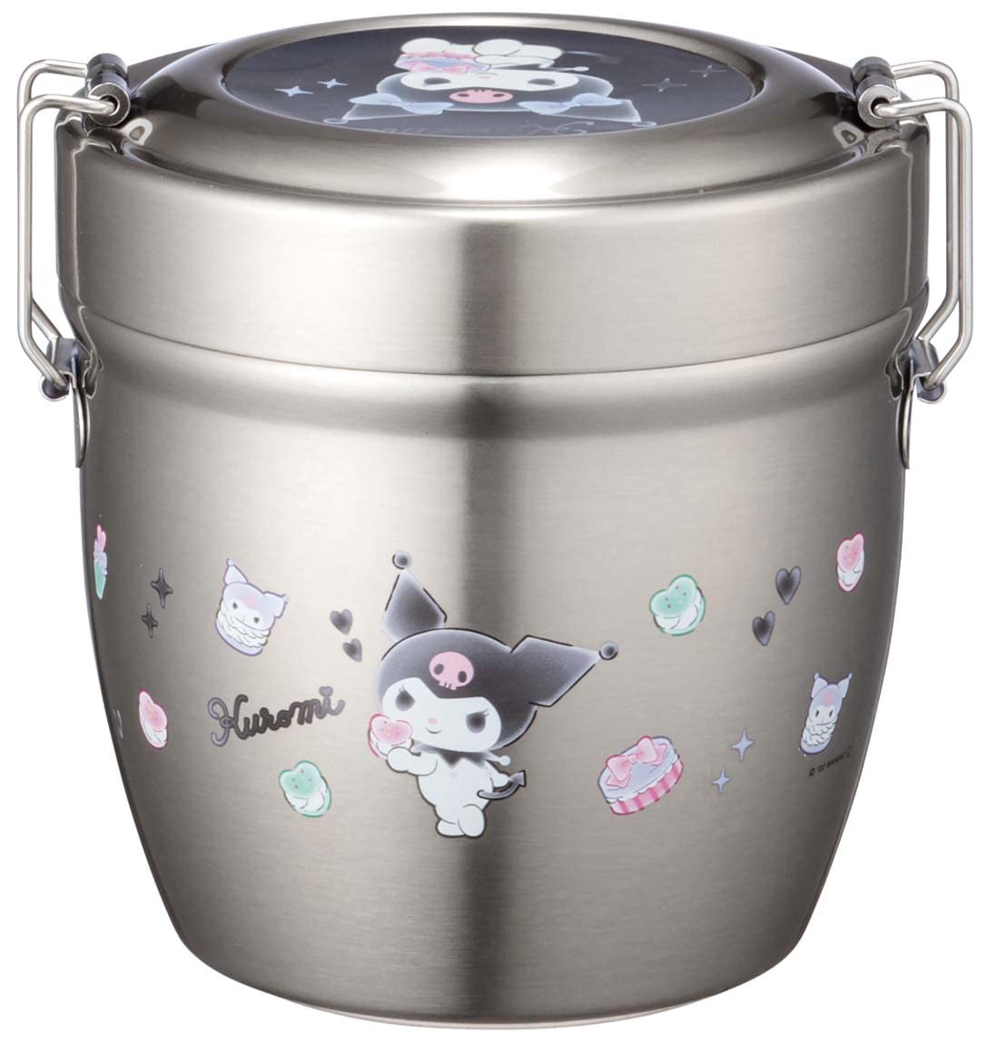 Skater Insulated Bento Box Bowl Type Stainless Steel 550Ml Japan Kuromi Sanrio- Japan Figure Store - #1 Bring To You The Best Japanese Goods