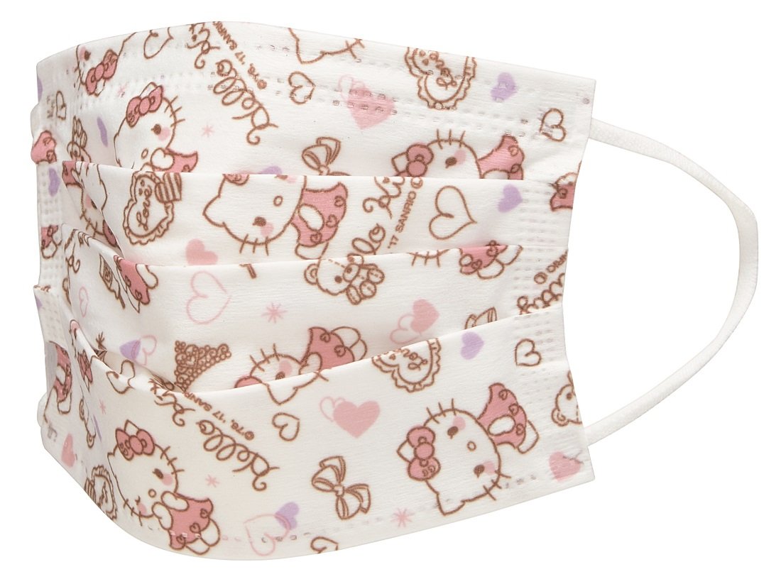 Hello Kitty Mask For Kids 30 Pcs Box- Japan Figure Store - #1 Bring To You The Best Japanese Goods