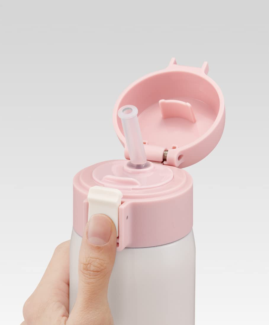 Skater 480ML Hello Kitty Stainless Steel Water Bottle One Touch Open STOT5ST-A- Japan Figure Store - #1 Bring To You The Best Japanese Goods