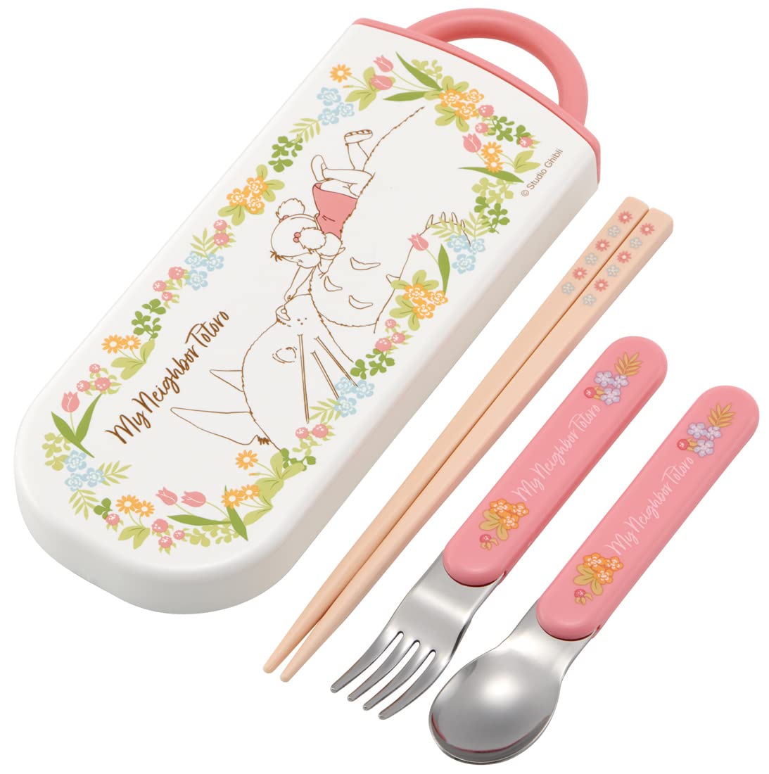 Skater Trio Set Chopsticks Spoon Fork My Neighbor Totoro May And Children Antibacterial Made In Japan Tacc2Ag-A- Japan Figure Store - #1 Bring To You The Best Japanese Goods