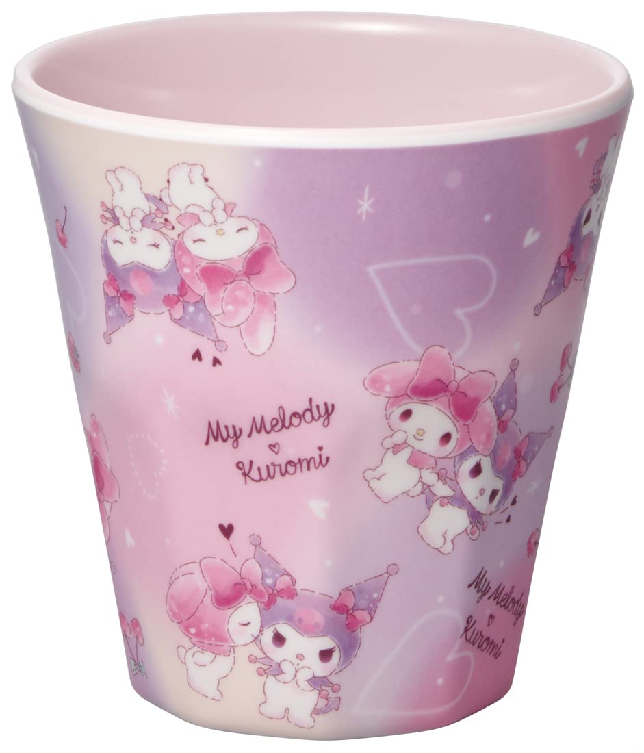 Skater My Melody Kuromi Love Love Sanrio Melamine Cup 270Ml Japan Mtb2-A- Japan Figure Store - #1 Bring To You The Best Japanese Goods