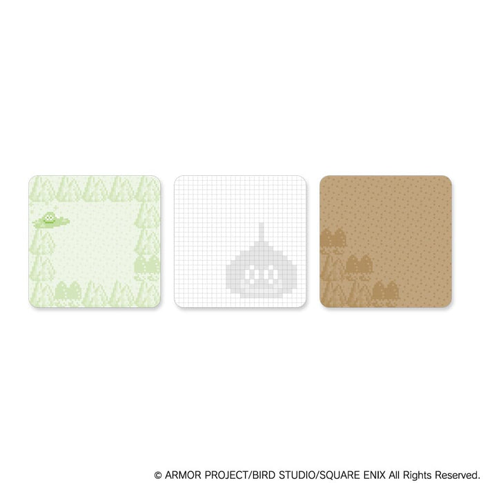 Square Enix Dragon Quest Sticky Notes 3 Types Field Green Stationery Set- Japan Figure Store - #1 Bring To You The Best Japanese Goods