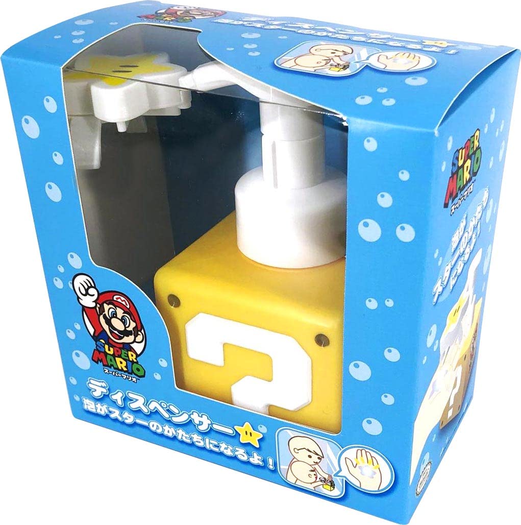 Sun Art SUPER MARIO Hand Soap Dispenser Foam Type Star Shaped- Japan Figure Store - #1 Bring To You The Best Japanese Goods