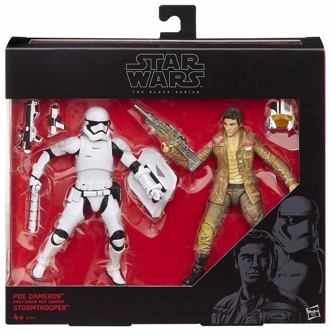 Star Wars The Force Awakens Black Series Poe Dameron & Stormtrooper Takara Tomy- Japan Figure Store - #1 Bring To You The Best Japanese Goods