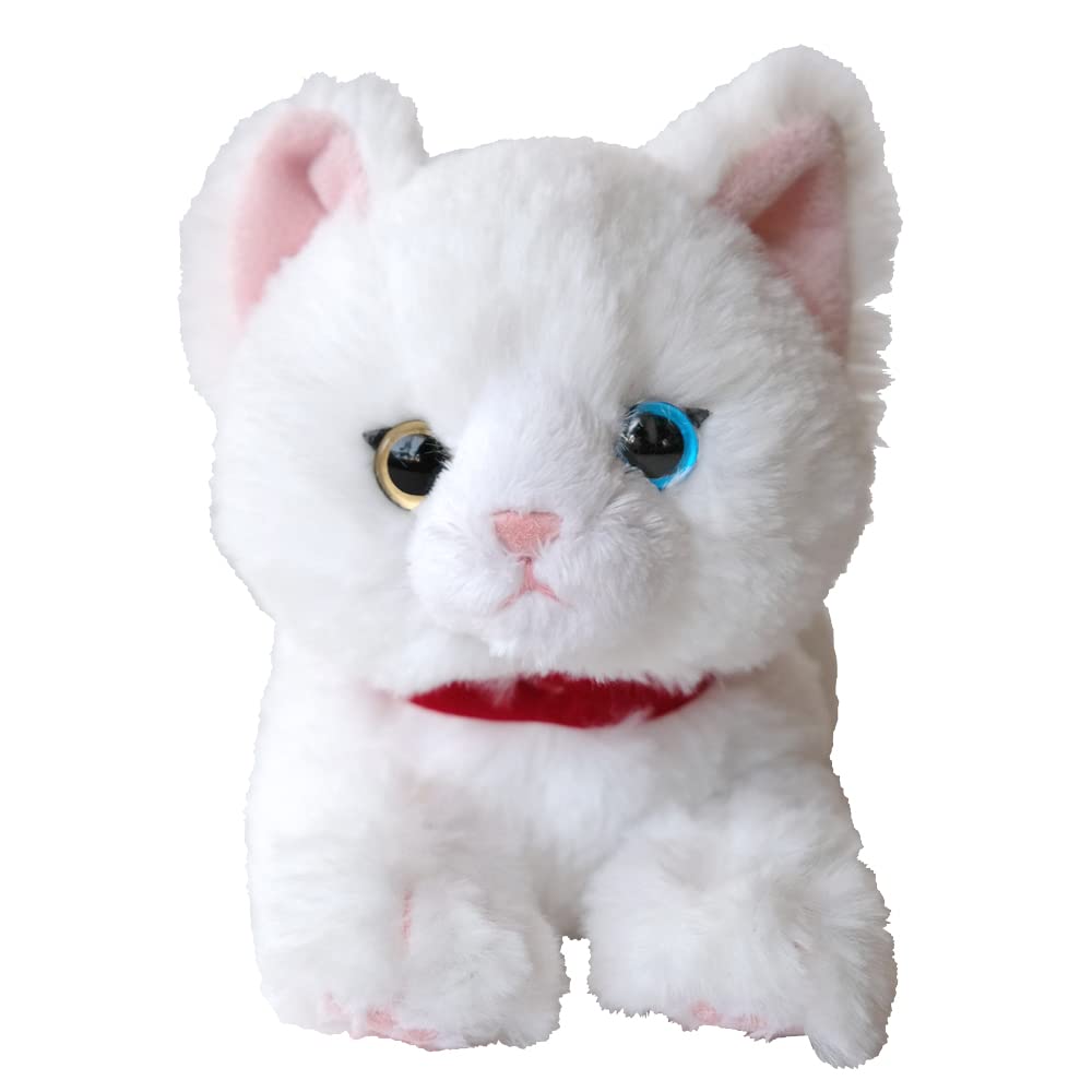 SUNLEMON Plush Doll Knee Cat Odd-Eye Ss White- Japan Figure Store - #1 Bring To You The Best Japanese Goods