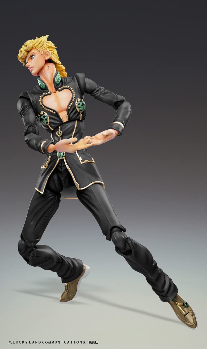 MEDICOS Super Action Statue Giorno Giovanna Ver. Black Figure Jojo'S Bizarre Adventure: Golden Wind- Japan Figure Store - #1 Bring To You The Best Japanese Goods