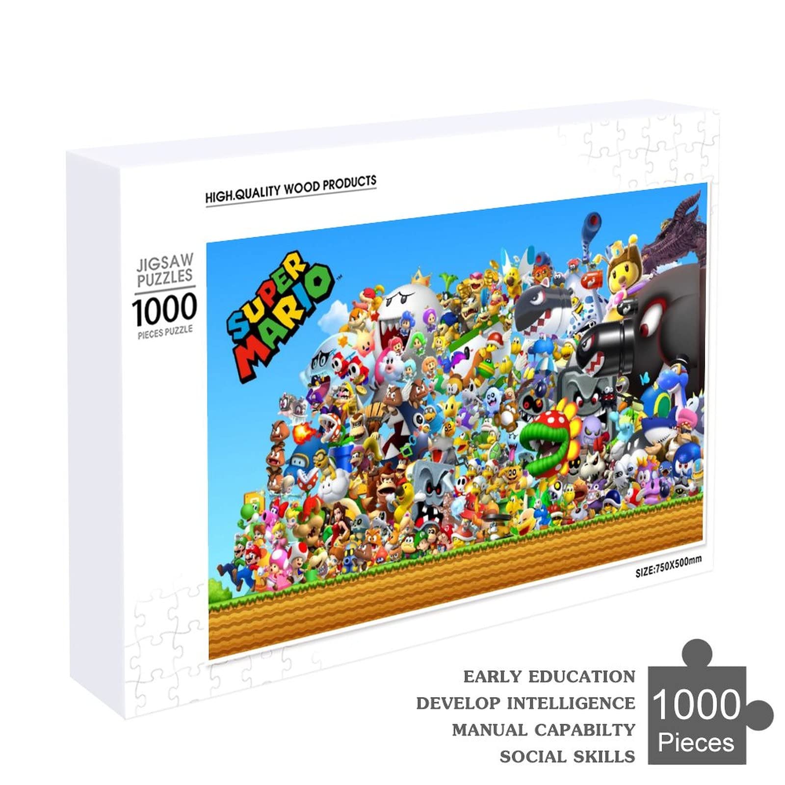 LLGX Super Mario 1000 Pieces Jigsaw Puzzles Educational Toys For Kids Made In Japan- Japan Figure Store - #1 Bring To You The Best Japanese Goods