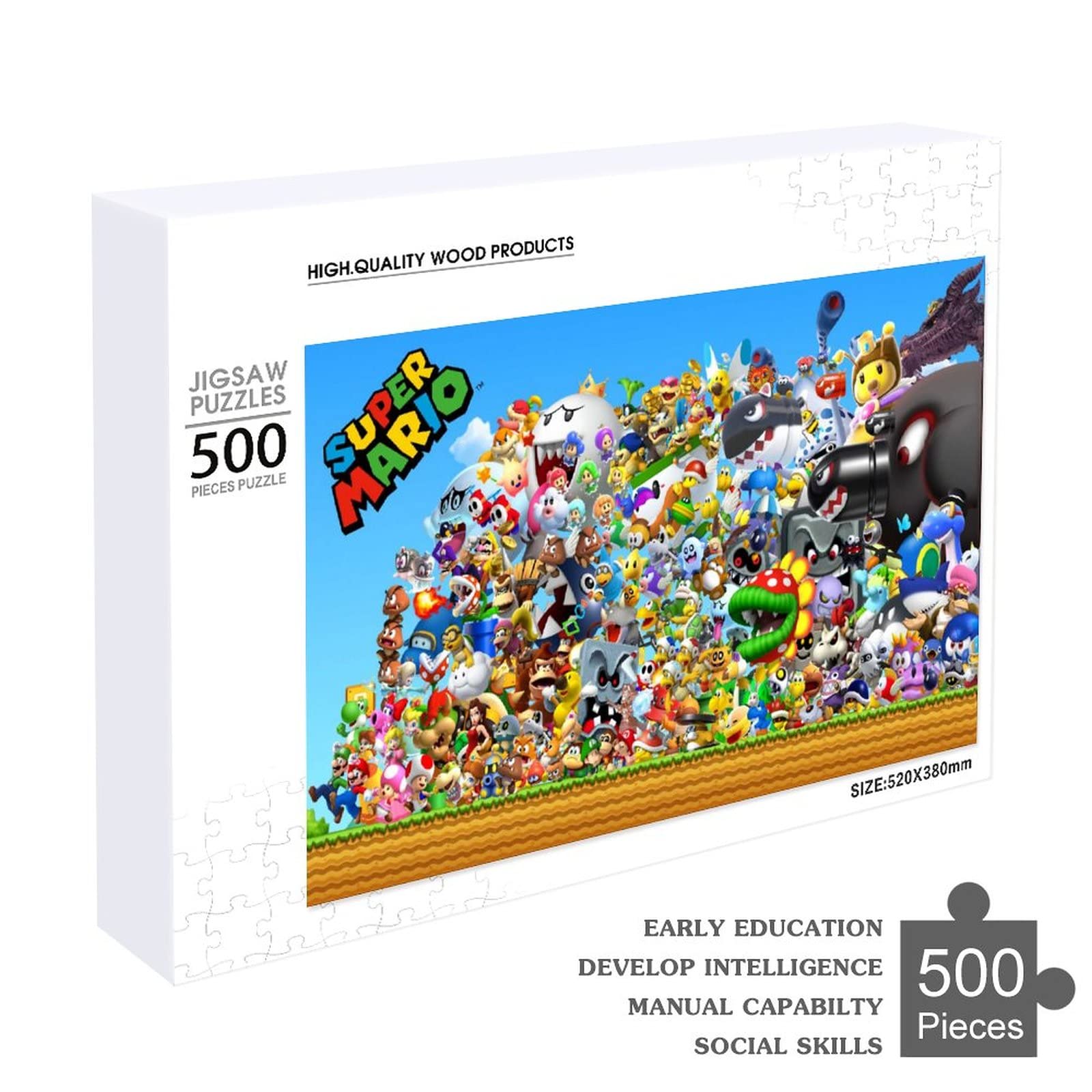LLGX Super Mario 500 Pieces Jigsaw Puzzles Educational Toys For Kids Made In Japan- Japan Figure Store - #1 Bring To You The Best Japanese Goods