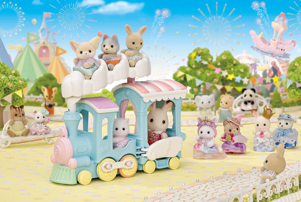 Epoch Sylvanian Families Fluffy Cloud Parade Train Set Ko-73 Dollhouse Toy for Ages 3+- Japan Figure Store - #1 Bring To You The Best Japanese Goods