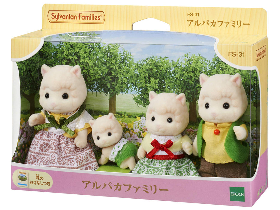 Epoch Sylvanian Families Alpaca Family Fs-31 St Mark Certified for Ages 3+ Dollhouse Toy- Japan Figure Store - #1 Bring To You The Best Japanese Goods