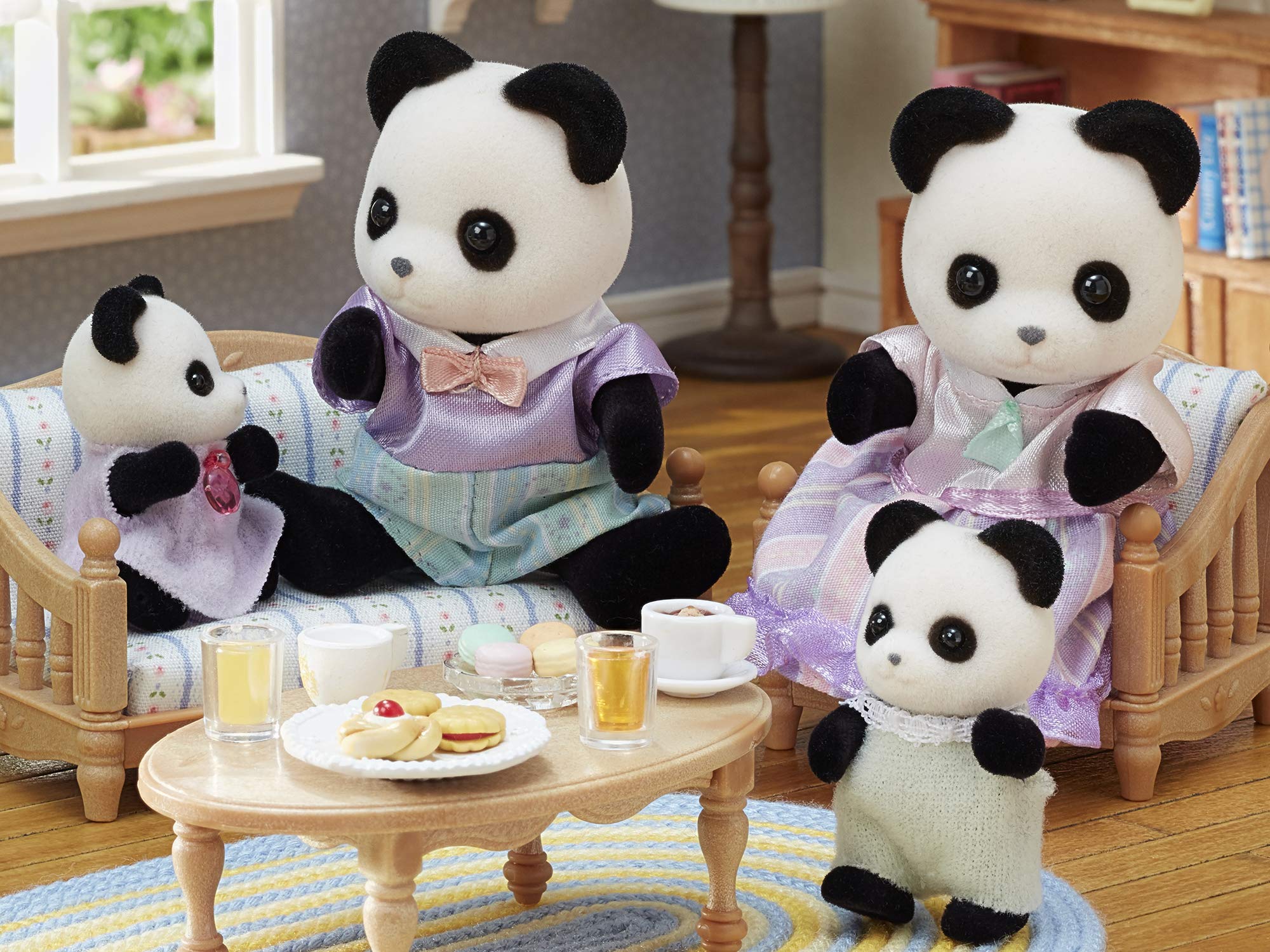 Epoch Sylvanian Families Panda Doll Set FS-39 St Mark Certified Toy for Ages 3+- Japan Figure Store - #1 Bring To You The Best Japanese Goods
