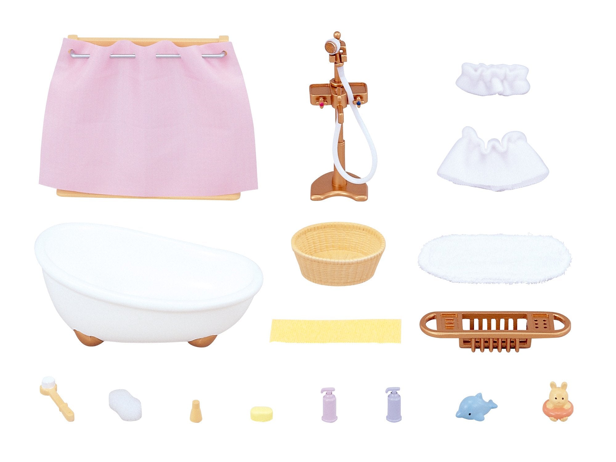 Epoch Sylvanian Families Bathroom Set Certified Car-605 Dollhouse Toy for Ages 3+- Japan Figure Store - #1 Bring To You The Best Japanese Goods