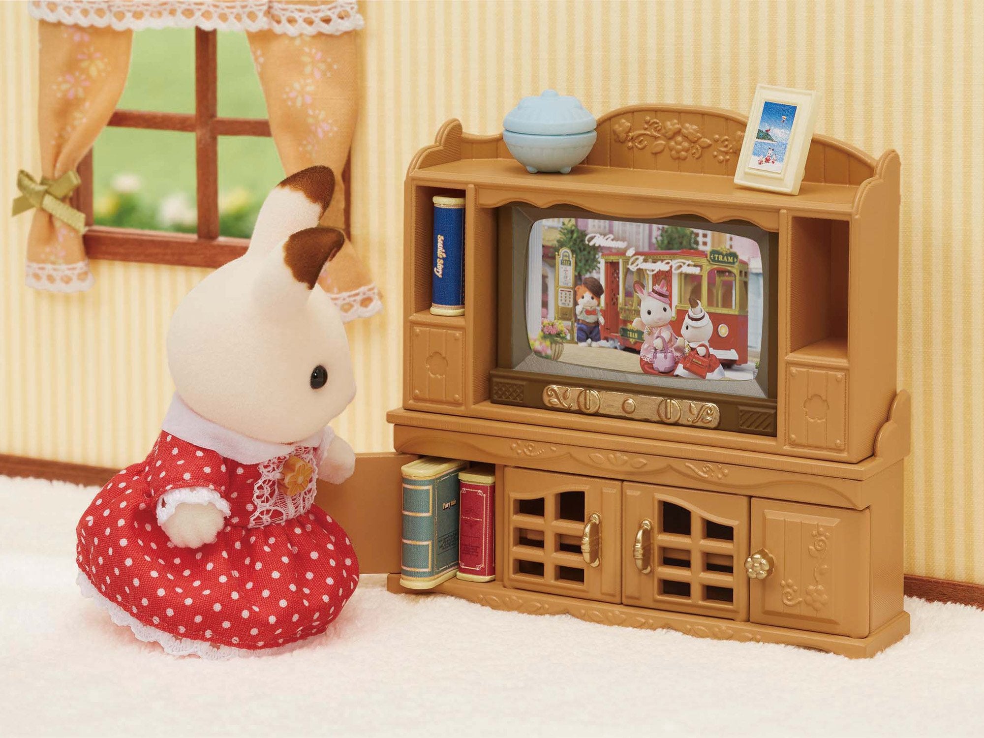 Epoch Sylvanian Families Toy Dollhouse Furniture with TV Stand Set - Ages 3 and Up- Japan Figure Store - #1 Bring To You The Best Japanese Goods