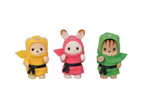 Epoch Sylvanian Families Baby Ninja Trio C-66 St Mark Certified Dollhouse Toy for Ages 3+- Japan Figure Store - #1 Bring To You The Best Japanese Goods